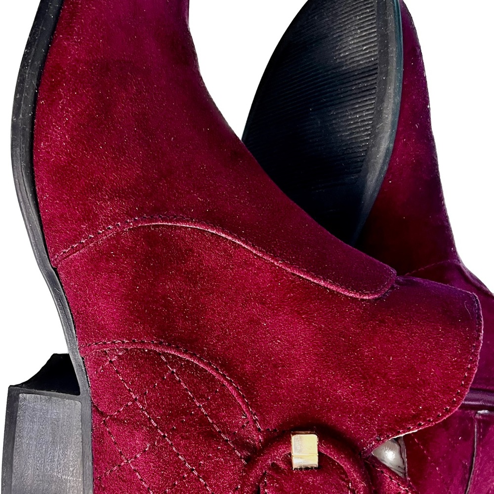 Maroon Unisa Ankle Boots